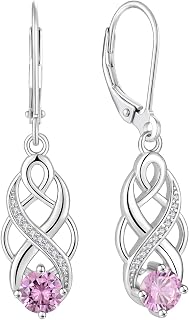 925 Sterling Silver Infinity Celtic Knot Earrings for Women