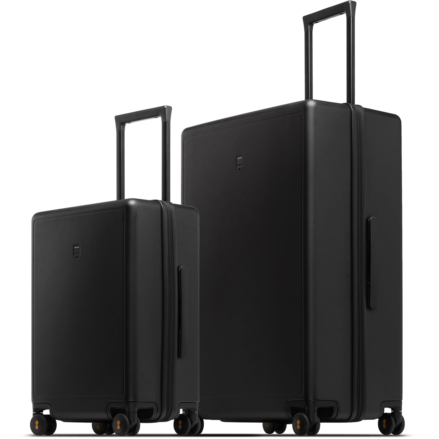 LEVEL8 Suitcase Set of 2 Carry on Suitcase Hand Luggage Suitcases 100% PC Trolle