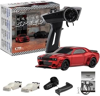 C75-RD Hi-Tech Turbo Racing C75-RD On-Road Car, Red, Aftermarket Support, 2.4 GHz Technical Standards Compliance Certification, Japanese Instruction Manual, 30 Minutes Continuous Operation, 1/76 RC