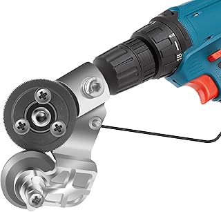 CZS Sheet Metal Cutter for Drill, Sheet Metal Cutter Drill Attachment | Metal Nibbler Drill Attachment, Electric Drill Metal Cutter Attachment for Cutting Iron, White Sheet, Steel, Copper, Aluminum