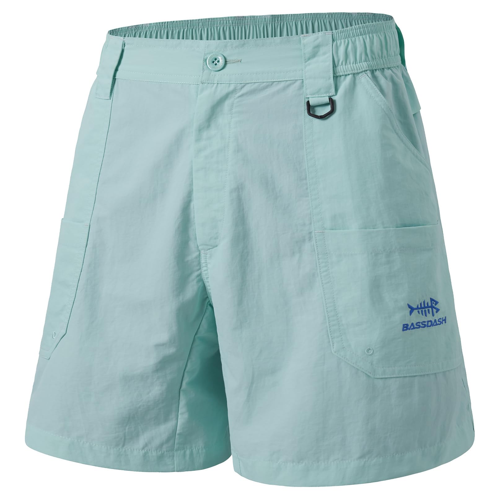 BASSDASH Men's Fishing Shorts UPF 50+ Water Resistant Quick Dry Hiking Cargo Sho