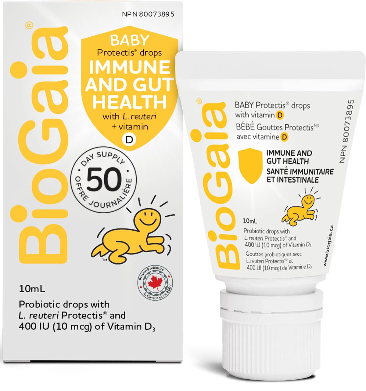 BioGaia Probiotic Drops with 400IU of Vit.D | 10mL BioGaia Immune & Gut Health |