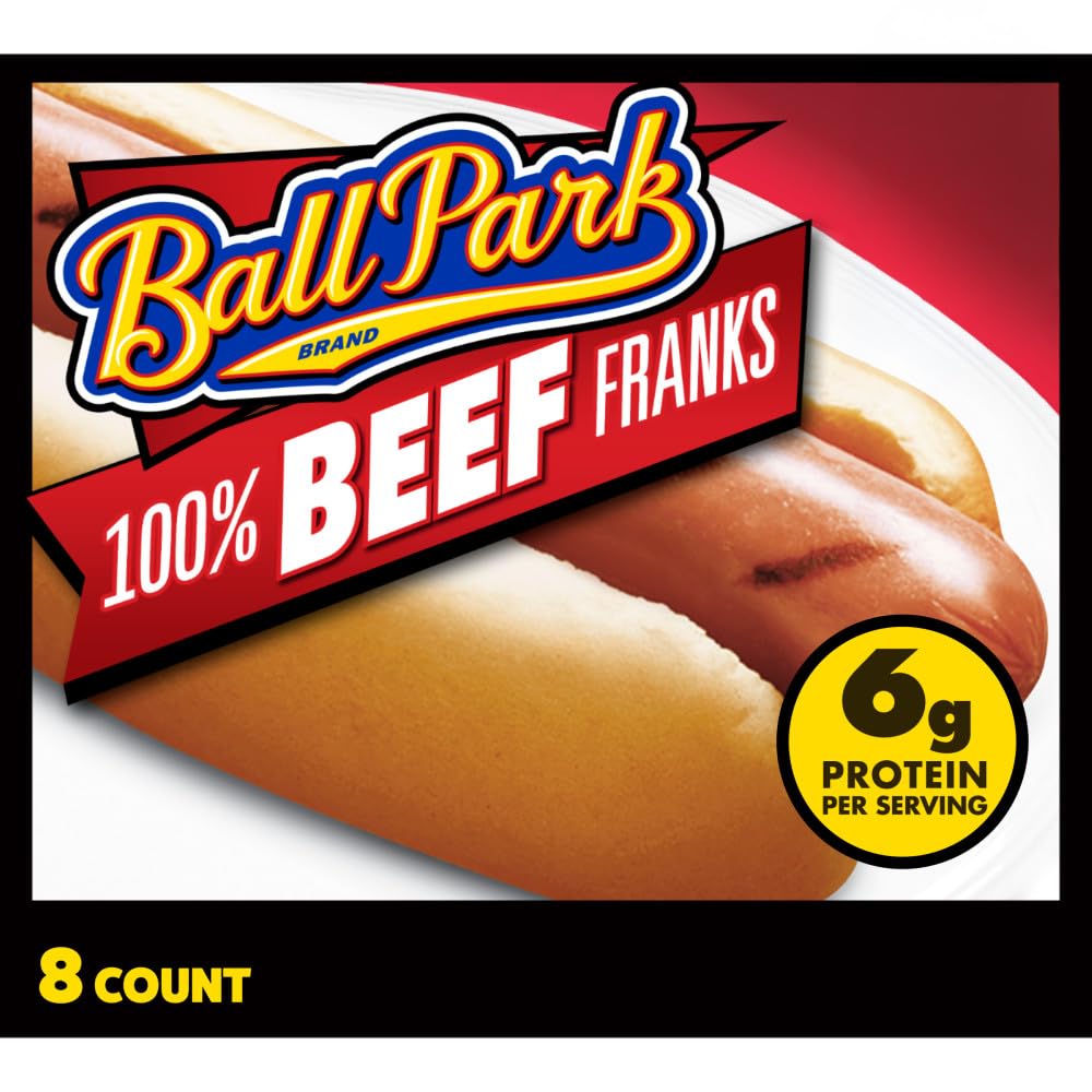 Ball Park Uncured Beef Hot Dogs, 8 Count | No fillers or by-products; 100% beef;