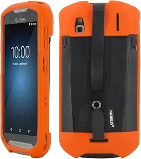 Mobilis Rugged Case for Zebra TC51 - TC52 - TC56 - TC57 with Hand Strap | Shockproof Military Grade Drop Protection Cover made with Recycled Materials - Anti-microbial - High Visibility Colour
