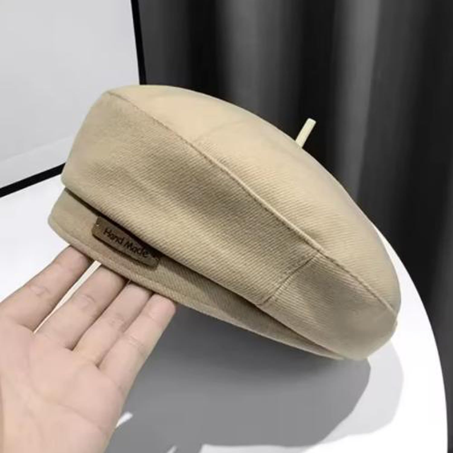 Vintage Octagon Wool Beret Cap French Artist Bonnet Warm Felt Hat Women Winter P