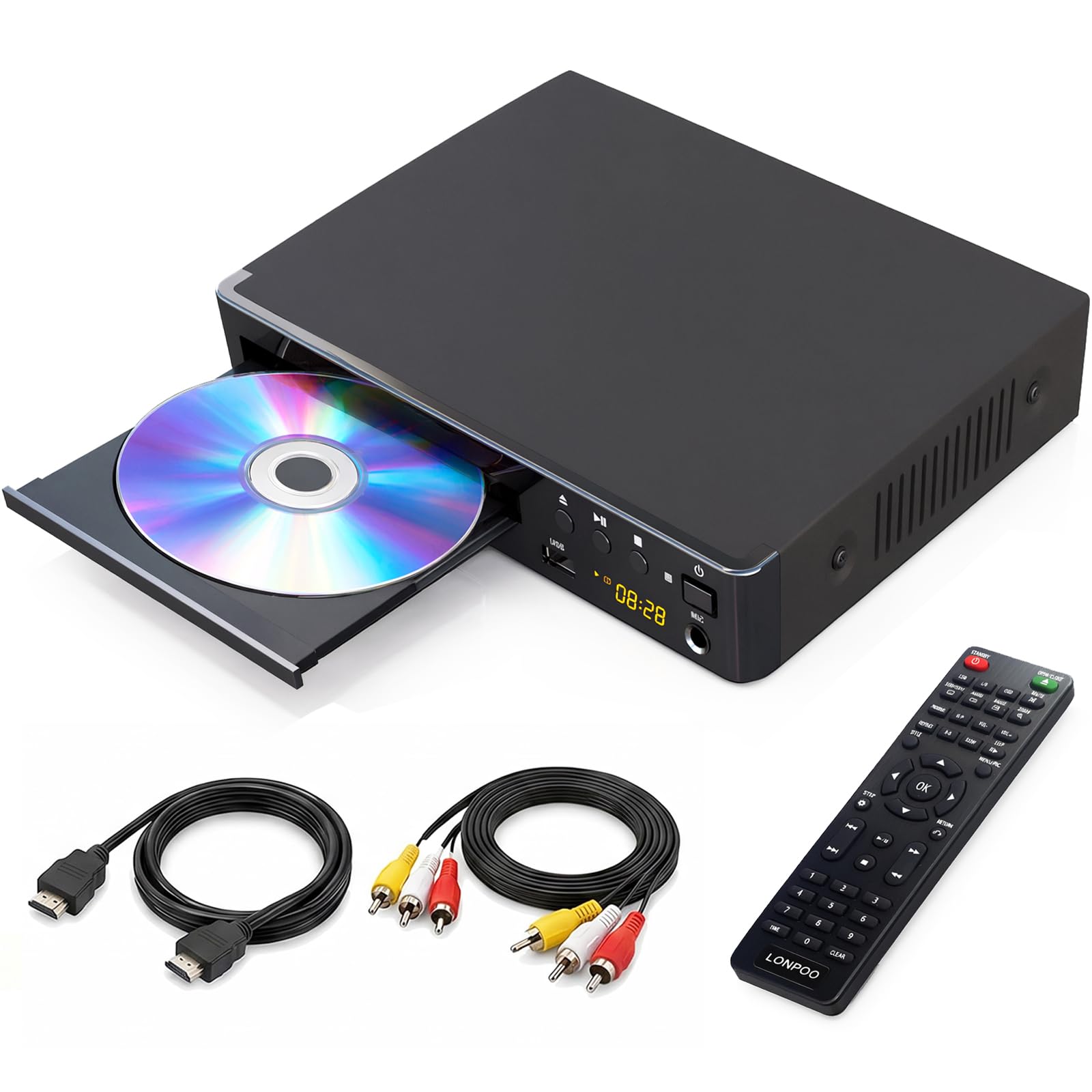 LP-099 Multi Region Code Zone Free PAL NTSC HD DVD Player CD Player, Compact Des
