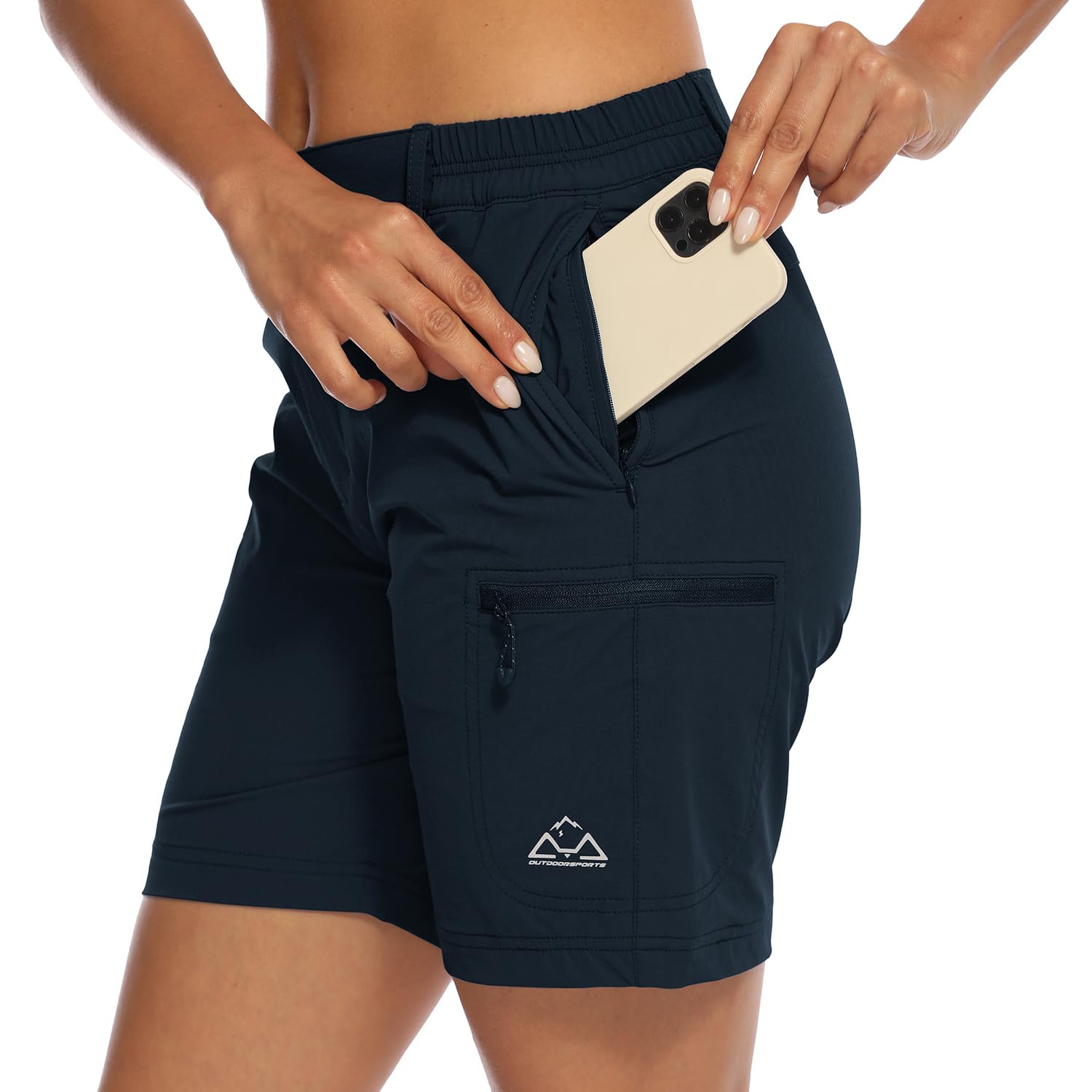 donhobo Women's Walking Hiking Shorts,Ladies Summer Cargo Shorts
