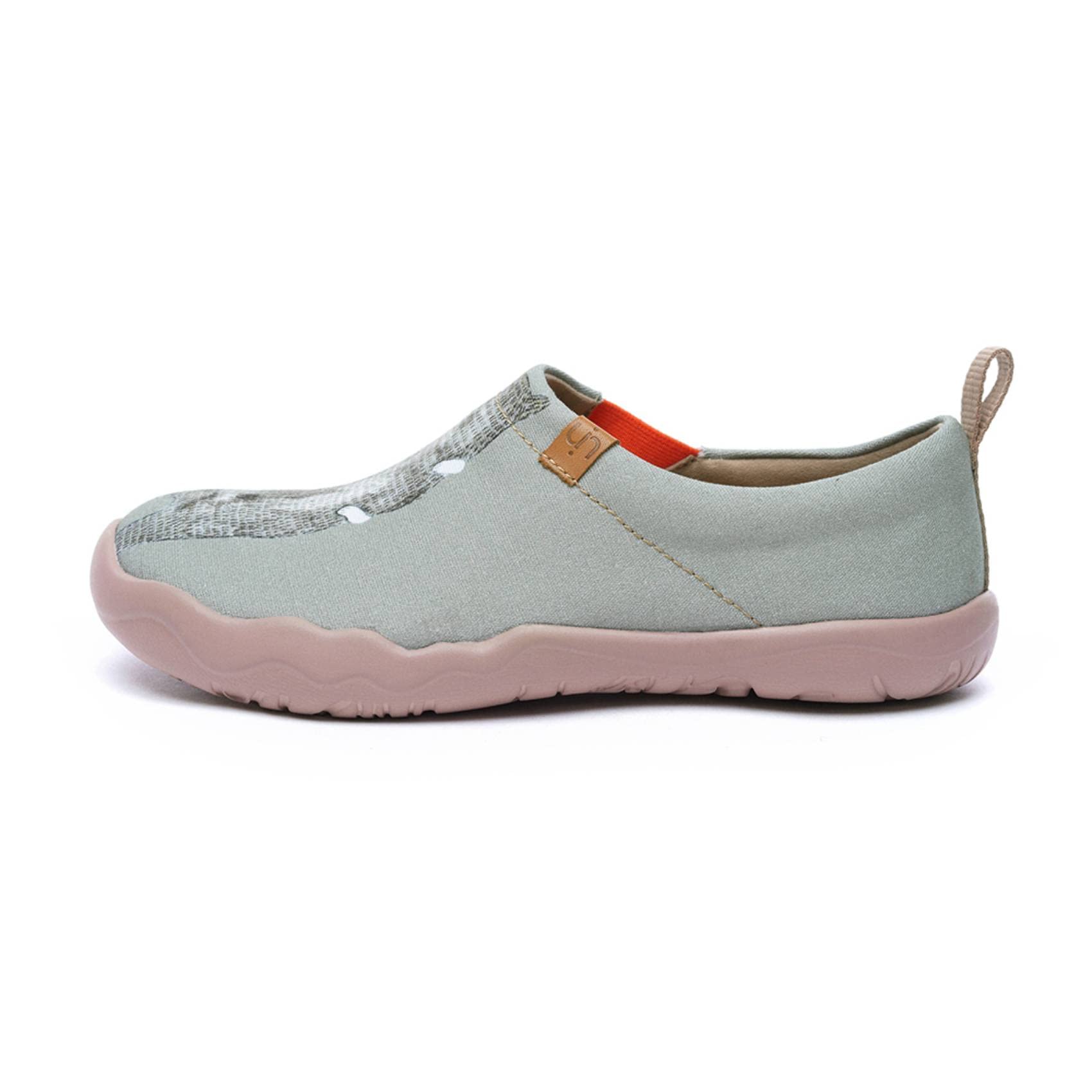 UIN Women's Slip On Lightweight Comfort Flats Sneakers Walking Casual Art Painte