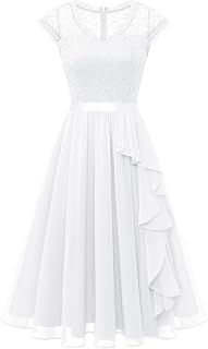 Wedtrend Women's Bridesmaid Dresses Short Prom Dress Ruffle Semi Formal Cocktail Dresses Floral Homecoming Dress
