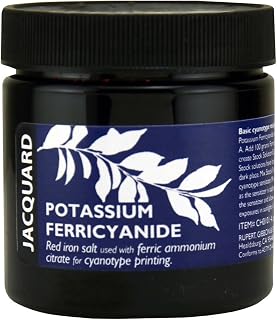 Jacquard Potassium Cyanoferrate for Cyanotide Printing, 4 oz. Cyanotype Chemicals, None