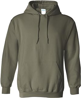 Gildan G18500 Style Fleece Hoodie, Multiple Pack Unisex Adult Hooded Sweatshirt (Pack of 2)