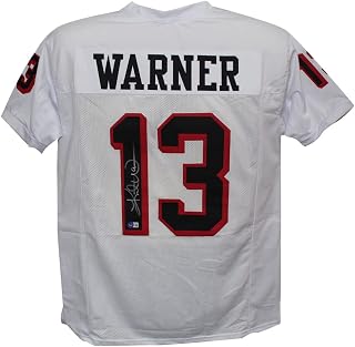 Kurt Warner Autographed AFL Iowa Barnstormers White XL Jersey Beckett
