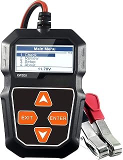 Fault Diagnosis Instrument, KW208 12V Car Battery Load Tester Professional Automotive Alternator Analyzer - Waveform Voltage Test for Car/Boat/Motorcycle