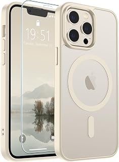SUPFINE Magnetic for iPhone 12 Pro Max Case Antique White