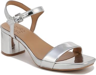 Naturalizer Women's Izzy Block Heel Ankle Strap Heeled Sandal