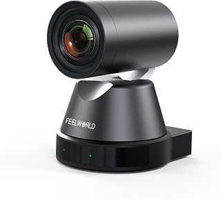 FEELWORLD 4K12X 12X Optical Zoom 4K PTZ Camera USB HDMI POE | AI Tracking Auto Focus for Video Conference Rooms, Live Streaming, Church Worship Events, YouTube, Teams and OBS