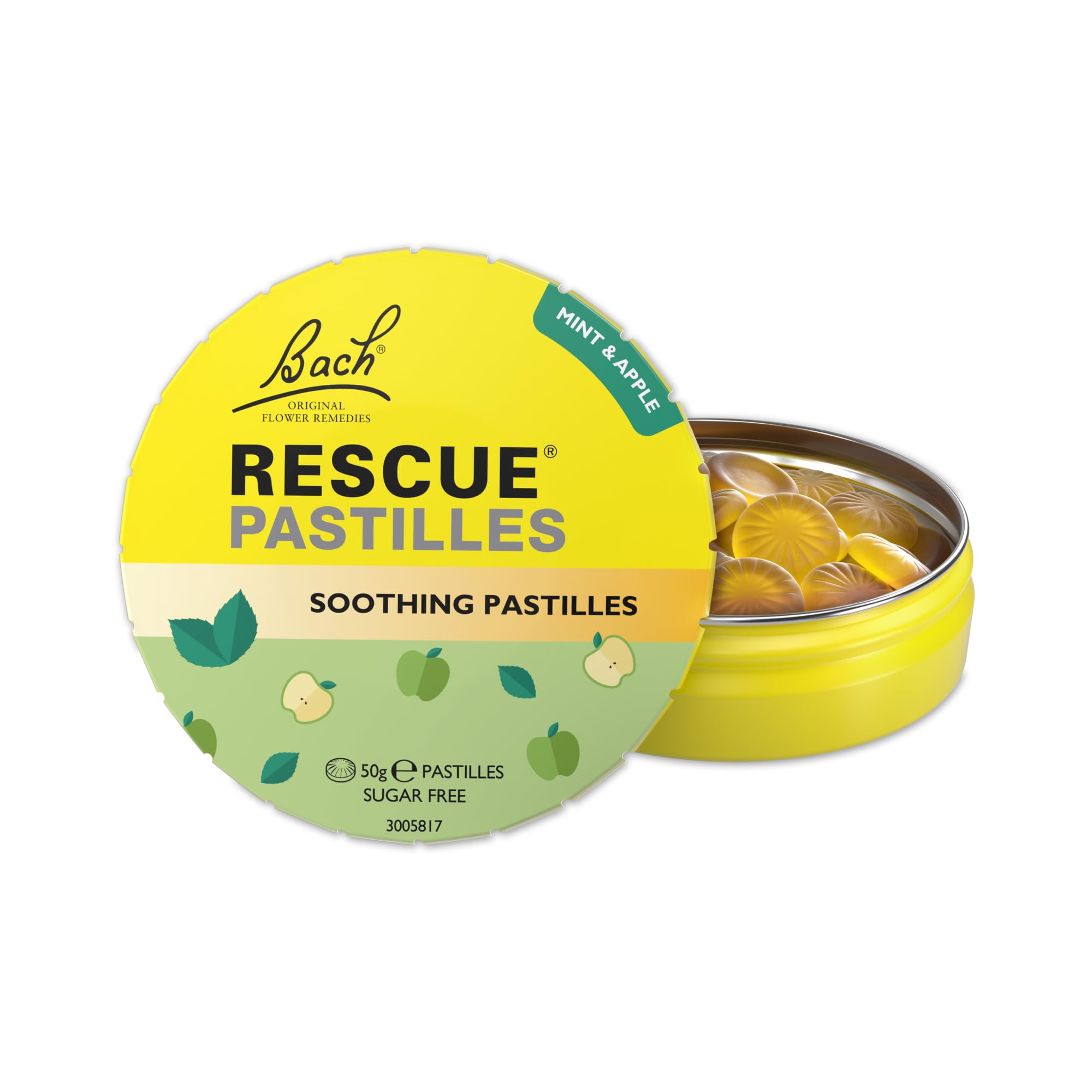 Rescue Remedy Pastilles | Mint & Apple Flavoured | Daily Support for Stressful M
