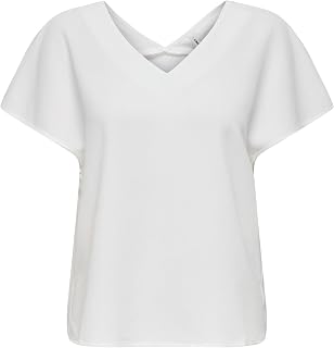 ONLY Onlnova Life Elite S/S Emmy Top Solid Onlnova Life Elite S/S Emmy Top Solid Women (Pack of 1)
