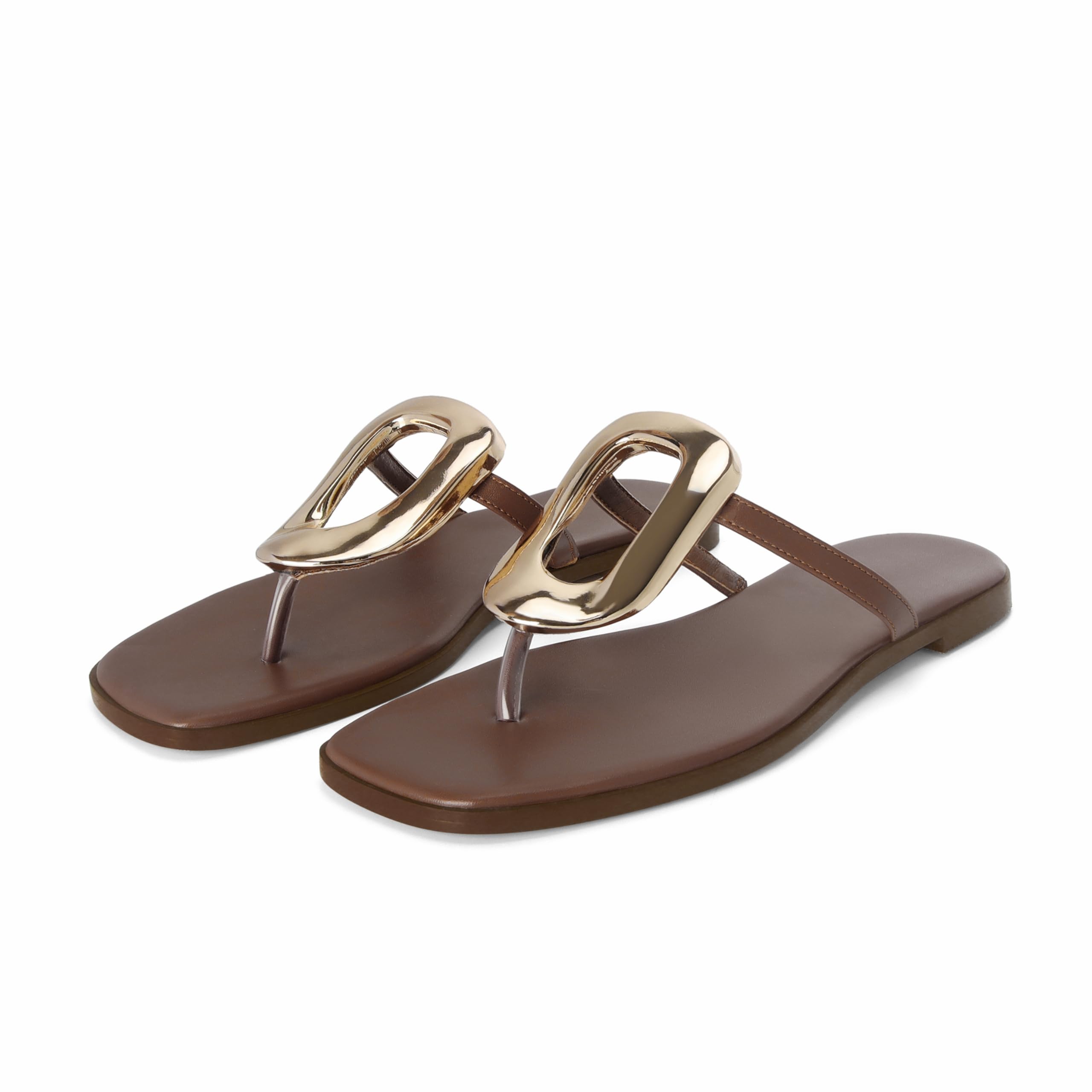 Wnshonzy Flip-Flops for Women Thong Sandals Flat Slip on Slides Beach Comfort Op