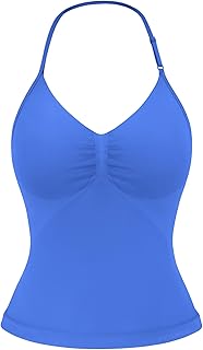 YEOREO SoftHue Impact Longline Strappy Top Women's Halter Workout Tank Tops