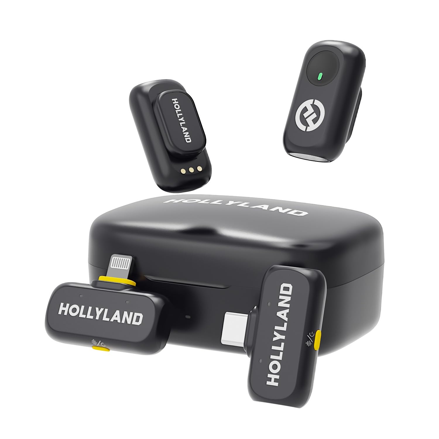 Hollyland Lark A1 Combo(2TX+2RX+Charging Case) Wireless Magnetic Microphone | De