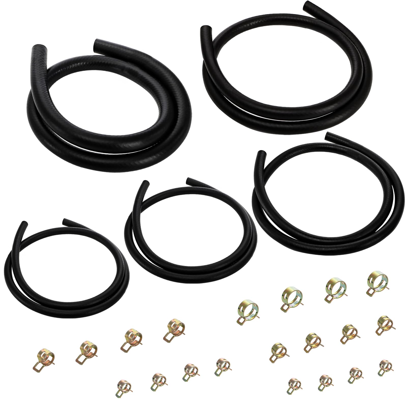 Yesland 3.3 Feet Fuel Line Hose - 3/8" 1/2" 5/16" 1/4" 3/16" ID NBR Rubber Gasol