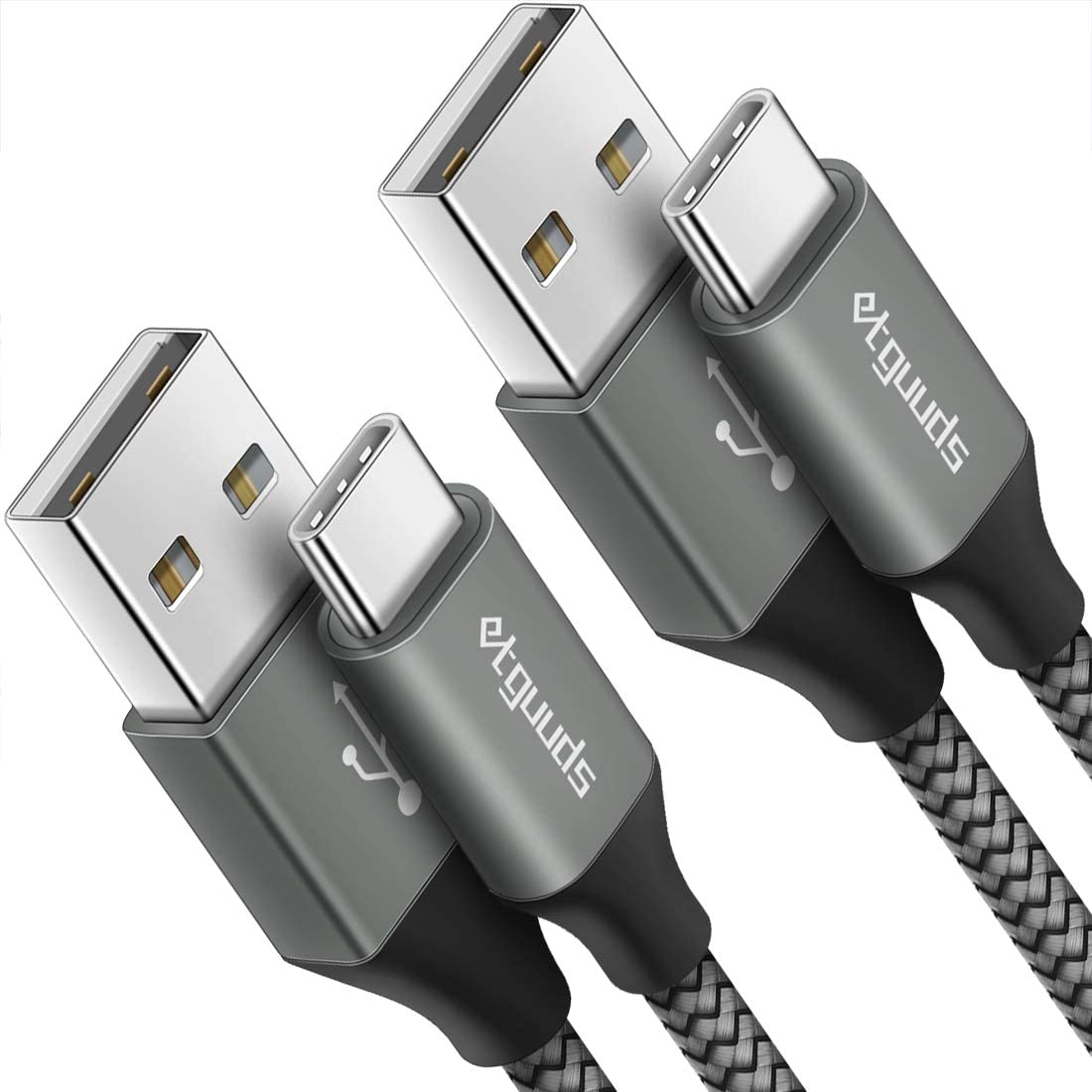 etguuds 6ft USB A to USB C Cable, 2Pack Fast Charging Cord Type C Charger | for 