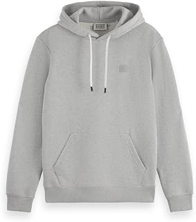 Scotch & Soda Essential Badge Logo Hooded Sweatshirt Men's Hooded Sweatshirt