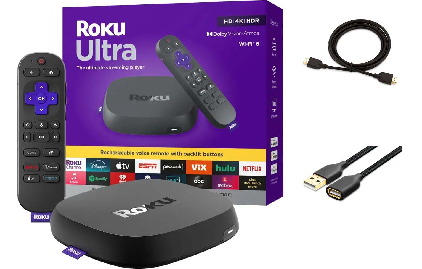 Roku Ultra Ultimate Streaming Player, 4K Streaming Device for TV, Dolby Vision &