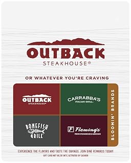 Bloomin' Brands Physical Gift Card - $25