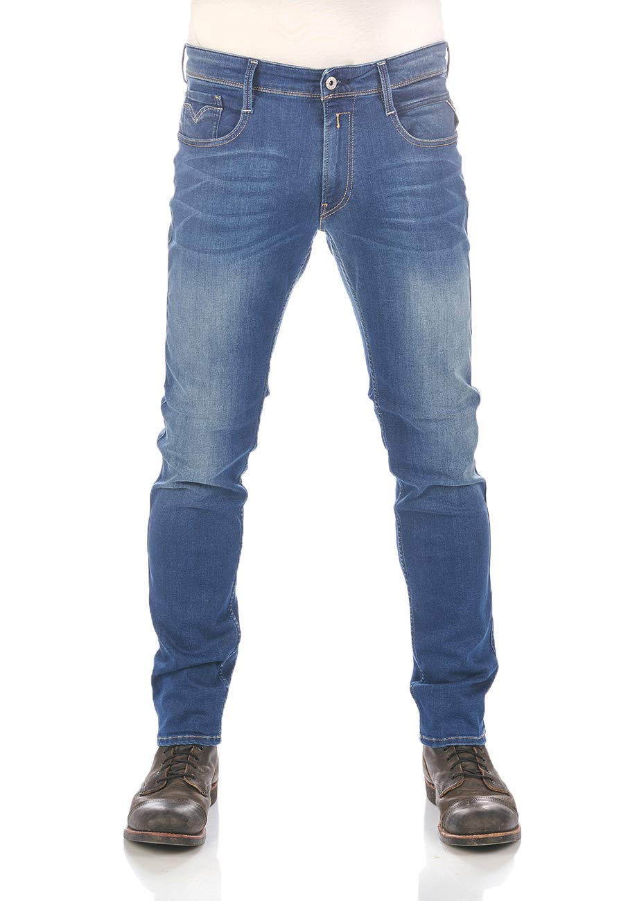 Replay Men's Anbass Slim Fit Jeans with Power Stretch