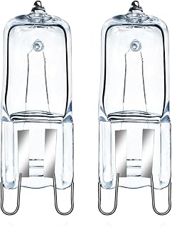 GMY Oven Light Bulbs G9 40 W 230 V Oven Lamp for Neff/AEG/Bosch/Siemens/Miele Oven and Microwave Applications 300 °C Heat Resistant Pack of 2 Warm White