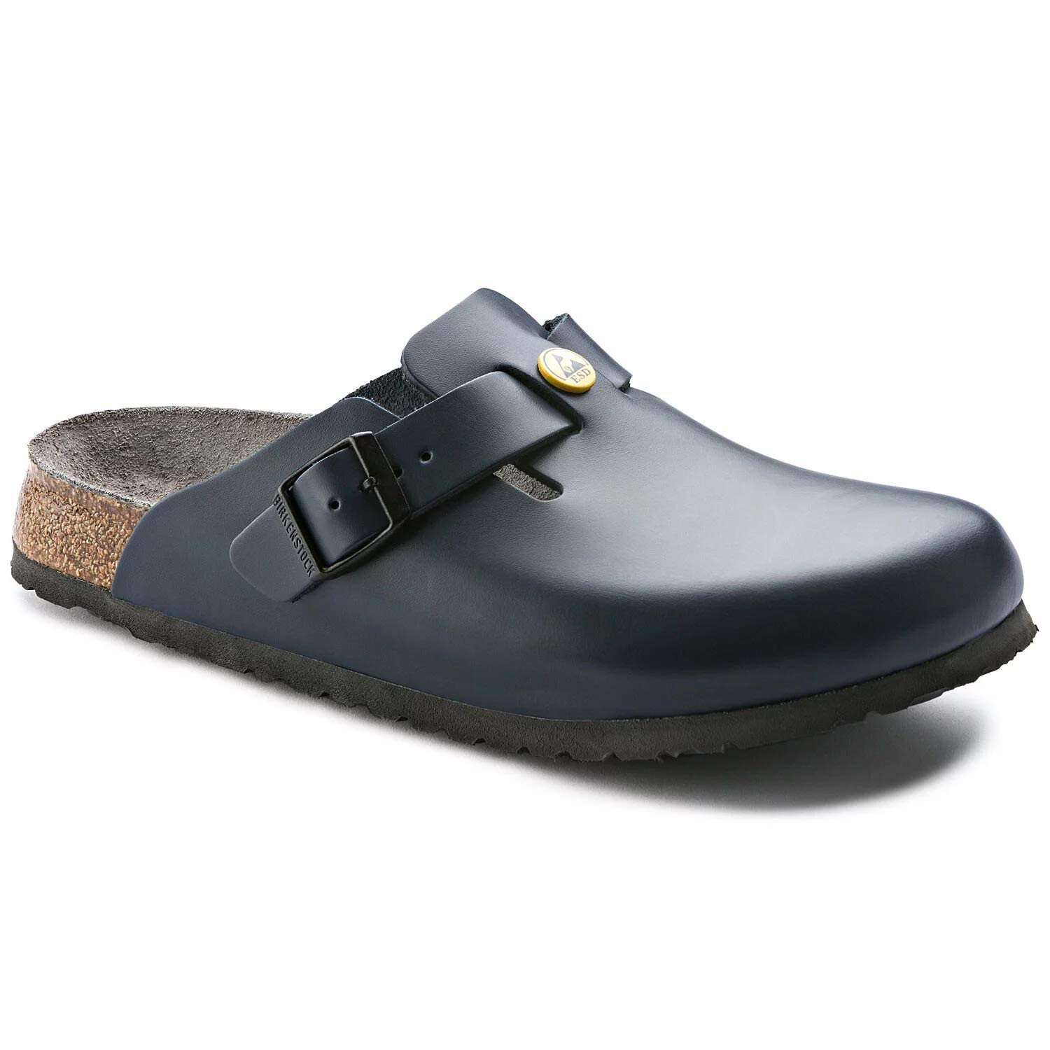 Birkenstock Clogs ''Boston ESD'' from Leather in blue 40.0 EU W