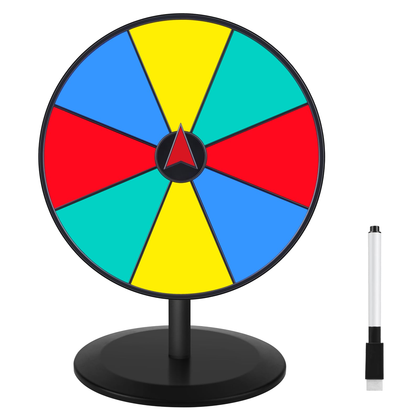 Pionites Prize Wheel 8 INCH Tabletop Roulette Wheel of Fortune Spin with Dry Era