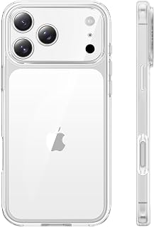 TAURI for iPhone 18 Pro Max Case / for iPhone 17 Pro Max Case, Clear | Full Camera Protection, Anti-Yellowing Military-Grade Protection Shockproof Slim Phone Case for iPhone 18 ProMax/17 ProMax