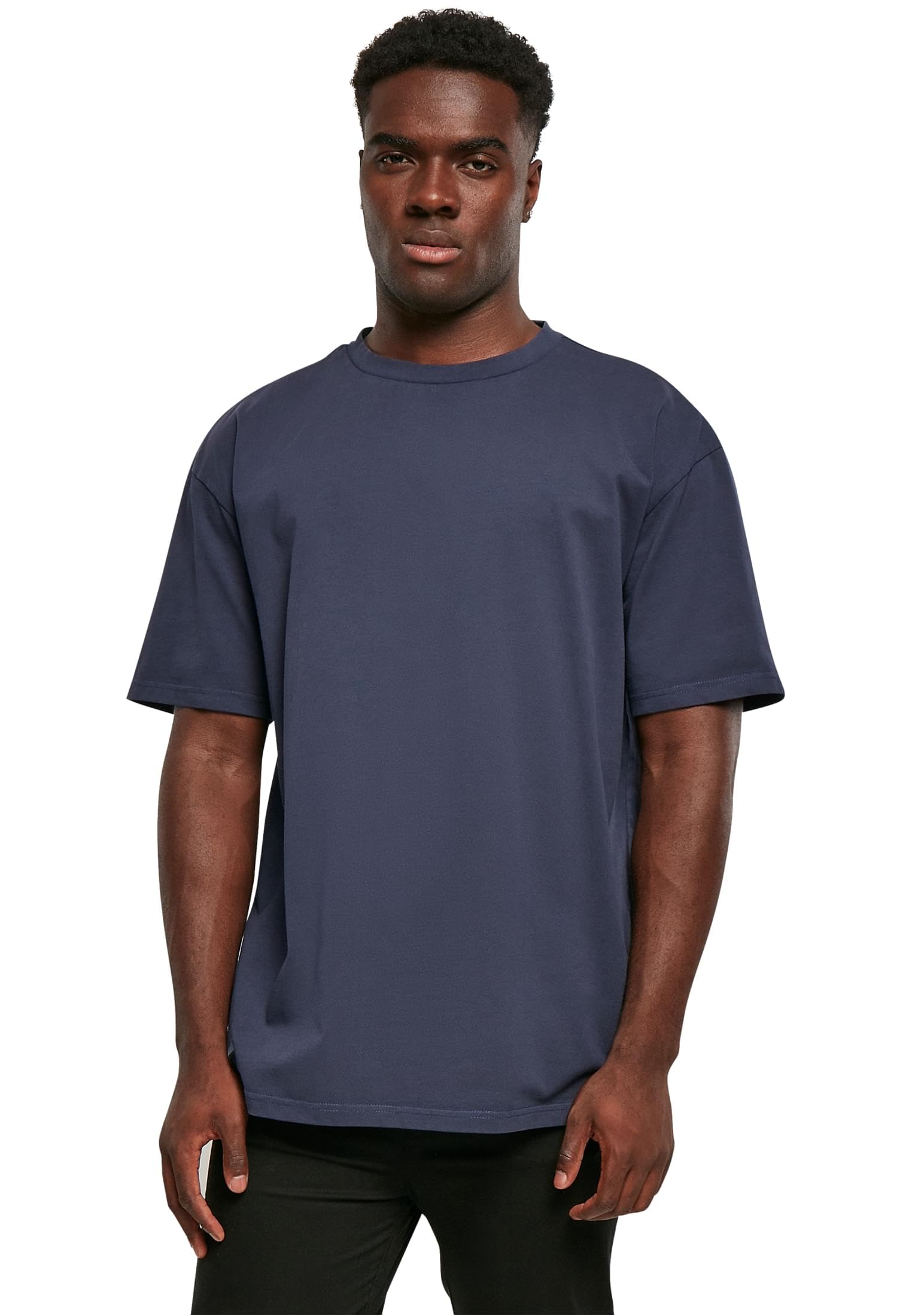 Urban Classics Men's Short Sleeve T-Shirt, Heavy Solid Color T Shirt for Men, Ov
