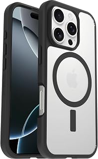 OtterBox Sleek MagSafe Cover for iPhone 16 Pro, Transparent/Black