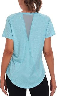 Jlowesun Women's Functional Sports T-Shirt, Short-Sleeved Fitness