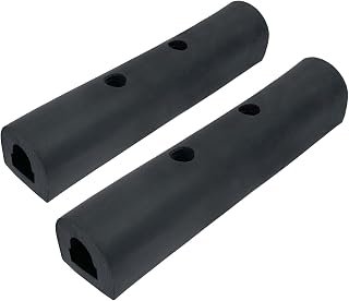 Rubber Bumper Strip, Universal 10" x 2" x 2" inch - Protection Guard for Delivery Van, Work Truck, Trailer, Loading Dock, Rear Fender (2 Pack)