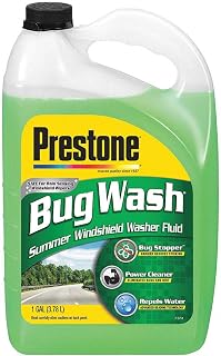 Prestone Bug Wash Windshield Washer Fluid, 1 Gallon