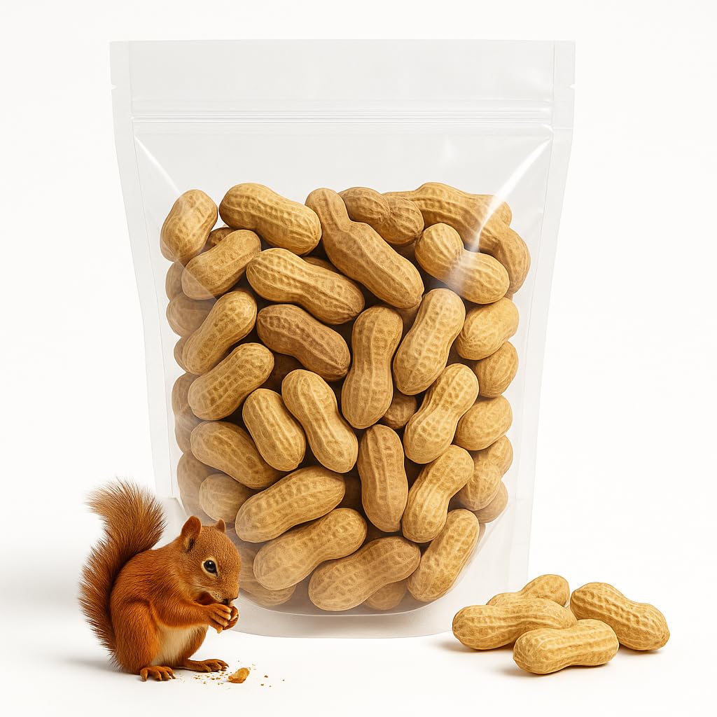 Sky Ecommerce Crazy Nuts | USA Grown Whole in Shell Raw Peanuts for Birds and Sq