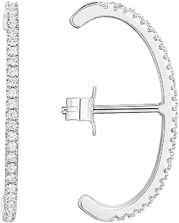 PAVOI 14K Gold Plated Suspender Ear Cuff Earrings for Women, Wrap Earlobe