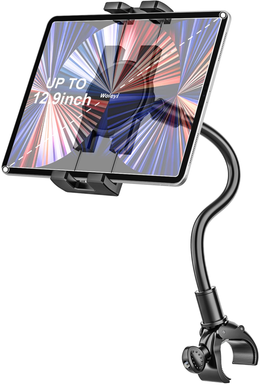 Gooseneck Tablet Holder for Spin Bike - Phone iPad Holder Mount Exercise Bike Ha