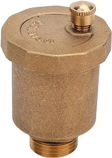 Automatic Air Vent Valve, G1/2" Air Vent Valve, Automatic Air Bleed Vent, Thread Air Vent Exhaust Valve, Brass Automatic One Way Air Vent Valve for Boiler,Water System