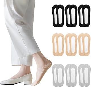 Caudblor 9 Pairs Women Thin No Show Liner Low cut Invisible Socks