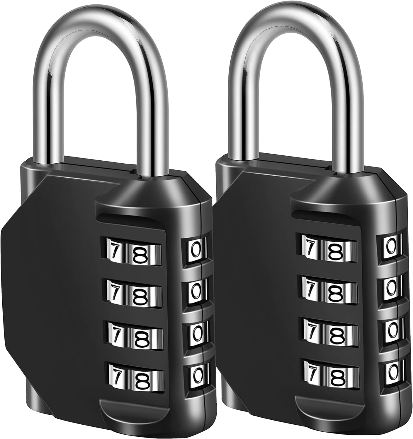 Fayleeko Combination Lock, 4 Digit Padlock for School Gym Sports Locker, Fence, 