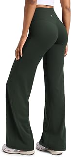 CRZ YOGA Softretch Wide Leg Pants 28"/30"/32" | No Front Seam, Ultimate Comfort, Next to Skin, Yoga, Casual, High Waisted, for Women