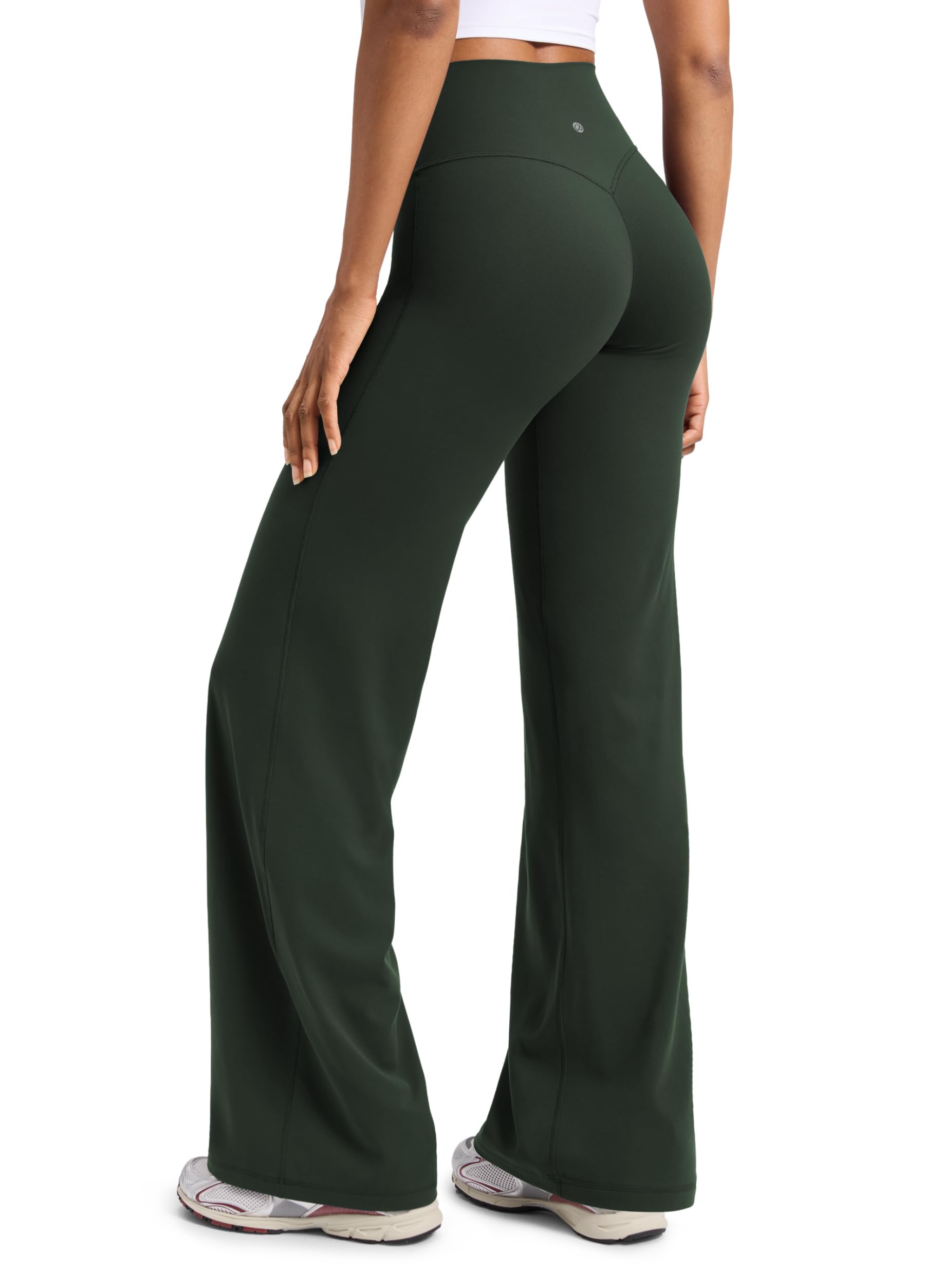 CRZ YOGA Softretch Wide Leg Pants 28"/30"/32" | No Front Seam, Ultimate Comfort,