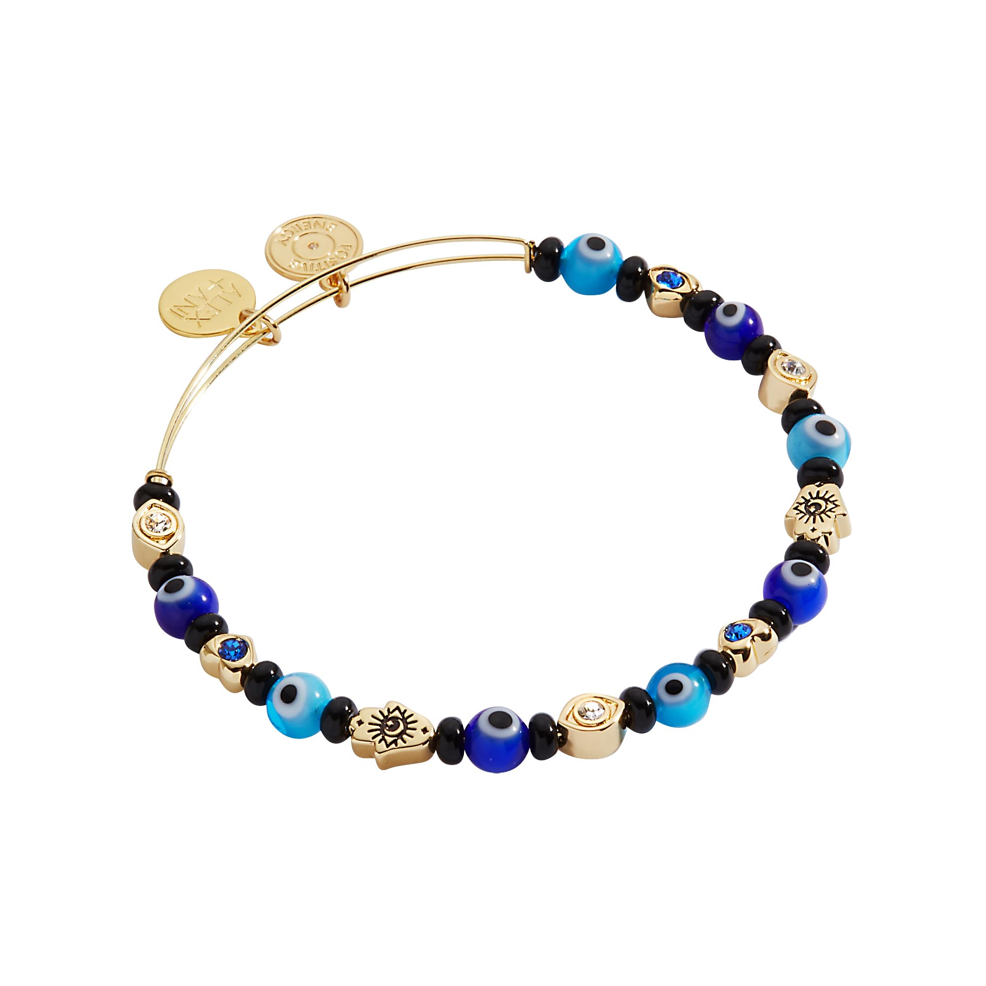Alex and Ani Evil Eye Bracelets - Sapphire & Crystal Stones, Nickel-Free, Radian