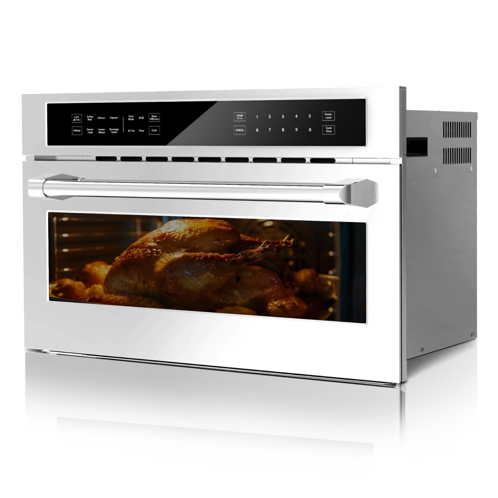 30 Inch Built-In Microwave Convection Oven Combo, Stainless Steel | Air Fry, Wal